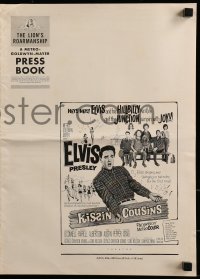 9x746 KISSIN' COUSINS pressbook 1964 cool art of hillbilly Elvis Presley, feudin', lovin', swingin'!
