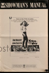 9x747 KITTEN WITH A WHIP pressbook 1964 great full-length art of sexy bad girl Ann-Margret!