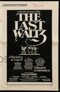 9x755 LAST WALTZ pressbook 1978 Scorsese, it started as a rock concert & became a celebration!