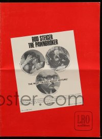 9x833 PAWNBROKER pressbook 1965 concentration camp survivor Rod Steiger, directed by Sidney Lumet!