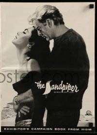 9x870 SANDPIPER pressbook 1965 many images of Elizabeth Taylor & Richard Burton!