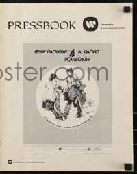 9x873 SCARECROW pressbook 1973 cool artwork of Gene Hackman with cigar & young Al Pacino!