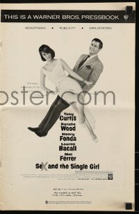 9x877 SEX & THE SINGLE GIRL pressbook 1965 great images of Tony Curtis & sexiest Natalie Wood!