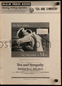 9x926 TEA & SYMPATHY pressbook 1956 great images of Deborah Kerr & John Kerr, classic tagline!