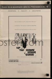 9x958 UP THE DOWN STAIRCASE pressbook 1967 inner-city teacher Sandy Dennis, from Bel Kaufman novel!