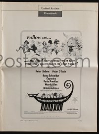 9x977 WHAT'S NEW PUSSYCAT pressbook 1965 Frank Frazetta art of Woody Allen, O'Toole & sexy babes!