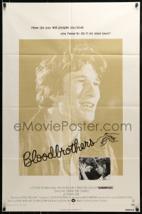 9y102 BLOODBROTHERS 1sh 1978 super early image of Richard Gere, from Richard Price novel!