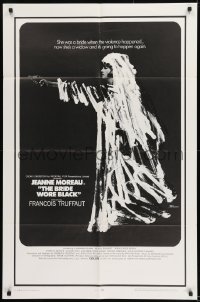 9y119 BRIDE WORE BLACK 1sh 1968 Francois Truffaut's La Mariee Etait en Noir, Jeanne Moreau!