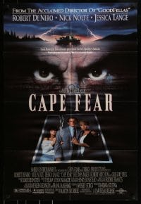 9y134 CAPE FEAR 1sh 1991 great close-up of Robert De Niro's eyes, Martin Scorsese!