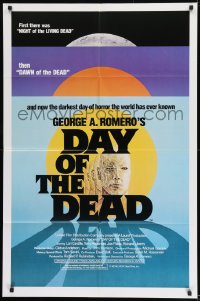 9y191 DAY OF THE DEAD 1sh 1985 George Romero's Night of the Living Dead zombie horror sequel!