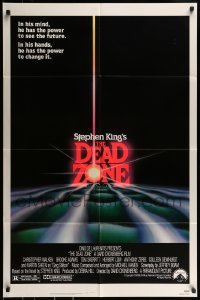 9y192 DEAD ZONE 1sh 1983 David Cronenberg, Stephen King, he has the power to see the future!