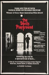 9y208 DEVIL'S PLAYGROUND 1sh 1976 Fred Schepisi directed, Arthur Dignam & Nick Tate!