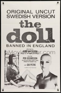 9y223 DOLL 1sh 1964 Vaxdockan, Per Oscarsson, wild Swedish sex fantasy!