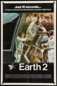 9y240 EARTH 2 1sh 1971 Gary Lockwood has 10 seconds to save a dream from becoming a nightmare!