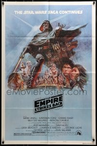 9y255 EMPIRE STRIKES BACK style B NSS style 1sh 1980 George Lucas classic, art by Tom Jung!