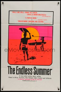 9y261 ENDLESS SUMMER 1sh 1967 iconic John Van Hamersveld art, Bruce Brown surfing classic!