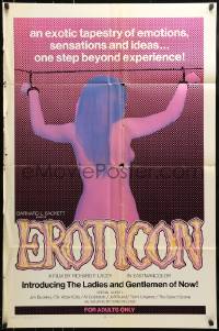 9y266 EROTICON 1sh 1972 wild documentary, one step beyond experience!