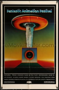 9y289 FANTASTIC ANIMATION FESTIVAL 1sh 1977 Pink Floyd, Cat Stevens, wild psychedelic design!