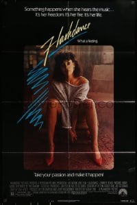 9y307 FLASHDANCE 1sh 1983 sexy dancer Jennifer Beals, take your passion and make it happen!