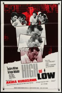 9y394 HIGH & LOW 1sh R1986 Akira Kurosawa's Tengoku to Jigoku, Toshiro Mifune, Japanese classic!