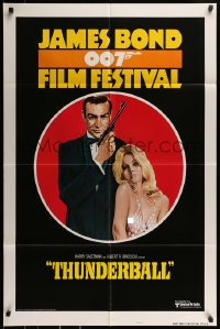 9y443 JAMES BOND 007 FILM FESTIVAL style B 1sh 1975 Sean Connery as James Bond!