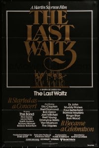 9y488 LAST WALTZ 1sh 1978 Martin Scorsese, it started as a rock concert & became a celebration!
