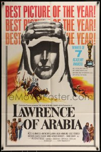 9y496 LAWRENCE OF ARABIA style D 1sh 1963 David Lean classic, silhouette art of Peter O'Toole!