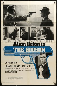9y497 LE SAMOURAI 1sh 1972 Jean-Pierre Melville film noir classic, Alain Delon is The Godson!