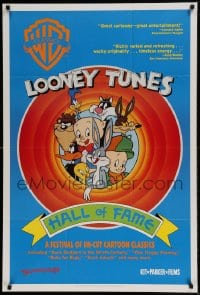 9y525 LOONEY TUNES HALL OF FAME 1sh 1991 Bugs Bunny, Daffy Duck, Elmer Fudd, Porky Pig!