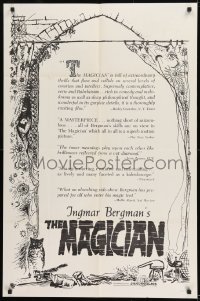 9y536 MAGICIAN 1sh 1959 Ingmar Bergman's classic Ansiktet with Max Von Sydow & Ingrid Thulin!
