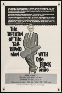 9y714 RETURN OF TALL BLOND MAN WITH ONE BLACK SHOE 1sh 1974 Le retour du grand blond