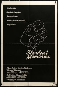 9y810 STARDUST MEMORIES 1sh 1980 directed by Woody Allen, constellation art by Burt Kleeger!