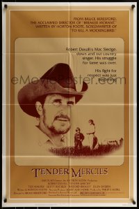 9y853 TENDER MERCIES 1sh 1983 Bruce Beresford, great close-up portrait of Best Actor Robert Duvall!
