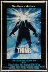 9y869 THING 1sh 1982 John Carpenter classic sci-fi horror, Drew Struzan, new credit design!