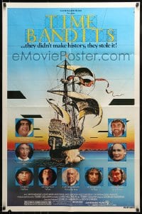 9y883 TIME BANDITS 1sh 1981 John Cleese, Sean Connery, art by director Terry Gilliam!