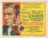9z020 ACTRESS TC 1953 art of Spencer Tracy & Jean Simmons, directed by George Cukor!
