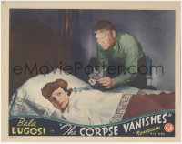 9z174 CORPSE VANISHES LC 1942 crazed assistant offers poisoned corsage to scared girl in bed!