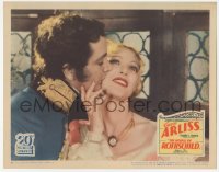9z373 HOUSE OF ROTHSCHILD LC 1934 romantic close up of Robert Young kissing sexy Loretta Young!