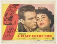 9z661 PLACE IN THE SUN LC #8 1951 Montgomery Clift, Elizabeth Taylor, directed by George Stevens!