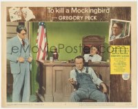 9z878 TO KILL A MOCKINGBIRD LC #6 1963 Gregory Peck in courtroom with James Anderson & Paul Fix!
