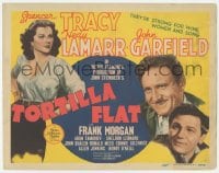 9z889 TORTILLA FLAT TC 1942 John Garfield glares at Hedy Lamarr, who gave away present he gave her!