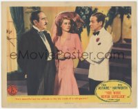 9z991 YOU WERE NEVER LOVELIER LC 1942 sexy Rita Hayworth between Fred Astaire & Adolphe Menjou!