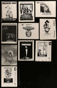 1a374 LOT OF 10 UNCUT UNFOLDED PRESSBOOKS 1970s-1980s advertising for a variety of movies!