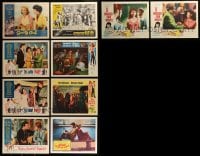 1a340 LOT OF 10 TEEN COMEDY AND EXPLOITATION LOBBY CARDS 1950s-1960s a variety of movie scenes!
