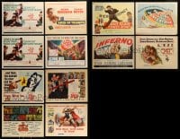 1a332 LOT OF 12 TITLE CARDS 1940s-1960s great images from a variety of different movies!