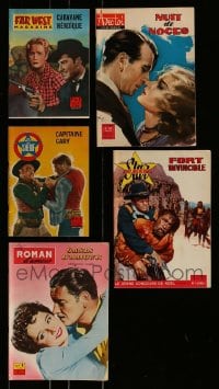 1a059 LOT OF 5 FRENCH AND ITALIAN FOTONOVELS 1950s-1960s great western & romance stories!