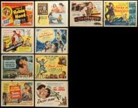 1a339 LOT OF 10 TITLE CARDS FROM COSTUME/SWASHBUCKLER MOVIES 1940s-1950s Robin Hood, Monte Cristo