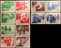 1a333 LOT OF 12 RIDING WITH BUFFALO BILL SERIAL LOBBY CARDS 1954 incomplete chapter sets!