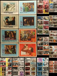 1a282 LOT OF 102 LOBBY CARDS 1950s-1960s incomplete sets from a variety of different movies!
