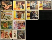 1a338 LOT OF 11 LOBBY CARDS 1950s-1960s great images from a variety of different movies!